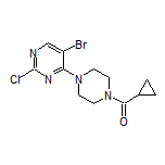 [4-(5-溴-2-氯-4-嘧啶基)-1-哌嗪基](环丙基)甲酮