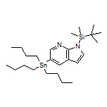 1-(叔丁基二甲基硅基)-5-(三丁基锡基)-7-氮杂吲哚