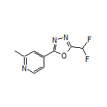2-(二氟甲基)-5-(2-甲基-4-吡啶基)-1,3,4-噁二唑
