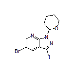 5-溴-3-碘-1-(四氢-2H-吡喃-2-基)-1H-吡唑并[3,4-b]吡啶