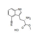 (S)-2-氨基-3-(4-氰基-3-吲哚基)丙酸甲酯盐酸盐