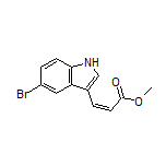 (Z)-3-(5-溴-3-吲哚基)丙烯酸甲脂