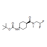 顺式-4-(Boc-氨基)-N-(2,2-二氟乙基)-N-甲基环己烷甲酰胺