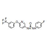 1-(4-氟苯基)-3-[6-[3-(三氟甲基)苯氧基]-3-吡啶基]脲