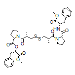 1-[(S)-3-[[(S)-3-[(S)-2-[[(S)-1-甲氧基-1-氧代-3-苯基-2-丙基]氨基甲酰基]-1-吡咯烷基]-2-甲基-3-氧代丙基]二磺酰基]-2-甲基丙酰基]吡咯烷-2-甲酸[(S)-(S)-1-甲氧基-1-氧代-3-苯基-2-丙基]酯