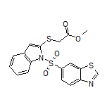 2-[[1-(6-苯并噻唑基磺酰基)-2-吲哚基]硫基]乙酸甲酯