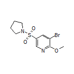 3-溴-2-甲氧基-5-(1-吡咯烷基磺酰基)吡啶