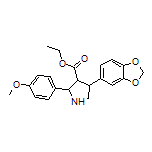 4-(苯并[d][1,3]二噁茂-5-基)-2-(4-甲氧基苯基)吡咯烷-3-甲酸乙酯