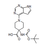 4-(Boc-氨基)-1-(7H-吡咯并[2,3-d]嘧啶-4-基)哌啶-4-甲酸