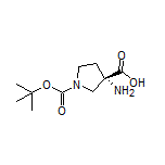 (S)-3-氨基-1-Boc-吡咯烷-3-甲酸