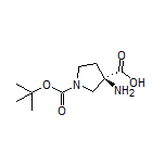(R)-3-氨基-1-Boc-吡咯烷-3-甲酸