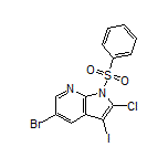 5-溴-2-氯-3-碘-1-(苯基磺酰基)-7-氮杂吲哚