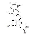 (Z)-2-[1-(4-乙酰氧基-3,5-二甲氧基亚苄基)-5-氟-2-甲基-3-茚基]乙酸