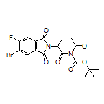 5-溴-2-(1-Boc-2,6-二氧代-3-哌啶基)-6-氟异吲哚啉-1,3-二酮