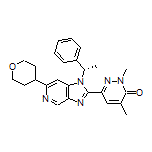 (S)-2,4-二甲基-6-[1-(1-苯基乙基)-6-(四氢-2H-吡喃-4-基)-1H-咪唑并[4,5-c]吡啶-2-基]哒嗪-3(2H)-酮