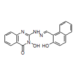 (E)-3-羟基-2-[2-[(2-羟基-1-萘基)亚甲基]肼基]喹唑啉-4(3H)-酮