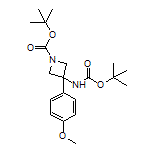 N,1-二-Boc-3-(4-甲氧基苯基)氮杂环丁烷-3-胺