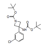 N,1-二-Boc-3-氨基-3-(3-氯苯基)氮杂环丁烷