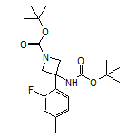 N,1-二-Boc-3-氨基-3-(2-氟-4-甲基苯基)氮杂环丁烷