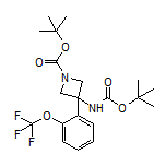 N,1-二-Boc-3-氨基-3-[2-(三氟甲氧基)苯基]氮杂环丁烷