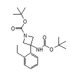 N,1-二-Boc-3-氨基-3-(2-乙基苯基)氮杂环丁烷