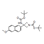 N,1-二-Boc-3-氨基-3-(6-甲氧基-2-萘基)氮杂环丁烷