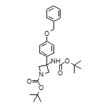 3-[4-(苄氧基)苯基]-N,1-二-Boc-3-氨基氮杂环丁烷