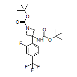 N,1-二-Boc-3-[2-氟-4-(三氟甲基)苯基]-3-氨基氮杂环丁烷