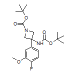 N,1-二-Boc-3-(4-氟-3-甲氧基苯基)-3-氨基氮杂环丁烷