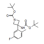 N,1-二-Boc-3-(5-氟-2-甲基苯基)-3-氨基氮杂环丁烷