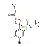 N,1-二-Boc-3-(5-氟-2-甲基苯基)-3-氨基氮杂环丁烷