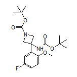 N,1-二-Boc-3-(5-氟-2-甲氧基苯基)-3-氨基氮杂环丁烷