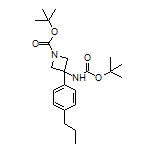 N,1-二-Boc-3-(4-丙基苯基)-3-氨基氮杂环丁烷