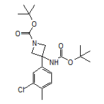 N,1-二-Boc-3-(3-氯-4-甲基苯基)-3-氨基氮杂环丁烷