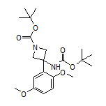 N,1-二-Boc-3-(2,5-二甲氧基苯基)-3-氨基氮杂环丁烷