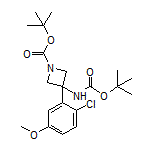 N,1-二-Boc-3-(2-氯-5-甲氧基苯基)-3-氨基氮杂环丁烷