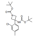 N,1-二-Boc-3-(2-氯-4-甲基苯基)-3-氨基氮杂环丁烷
