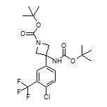 N,1-二-Boc-3-[4-氯-3-(三氟甲基)苯基]-3-氨基氮杂环丁烷