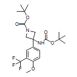 N,1-二-Boc-3-[4-甲氧基-3-(三氟甲基)苯基]-3-氨基氮杂环丁烷