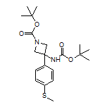 N,1-二-Boc-3-氨基-3-[4-(甲硫基)苯基]氮杂环丁烷