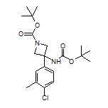 N,1-二-Boc-3-氨基-3-(4-氯-3-甲基苯基)氮杂环丁烷