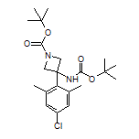 N,1-二-Boc-3-氨基-3-(4-氯-2,6-二甲基苯基)氮杂环丁烷