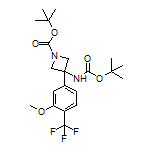 N,1-二-Boc-3-氨基-3-[3-甲氧基-4-(三氟甲基)苯基]氮杂环丁烷