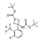 N,1-二-Boc-3-氨基-3-[3-氟-2-(三氟甲基)苯基]氮杂环丁烷