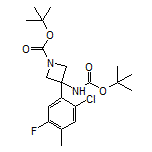 N,1-二-Boc-3-氨基-3-(2-氯-5-氟-4-甲基苯基)氮杂环丁烷