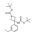 N,1-二-Boc-3-氨基-3-(3-乙基苯基)氮杂环丁基