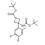 N,1-二-Boc-3-氨基-3-(4,5-二氟-2-甲基苯基)氮杂环丁烷