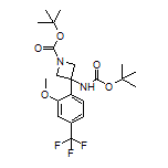 N,1-二-Boc-3-氨基-3-[2-甲氧基-4-(三氟甲基)苯基]氮杂环丁烷