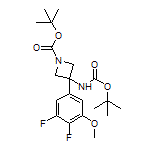 N,1-二-Boc-3-氨基-3-(3,4-二氟-5-甲氧基苯基)氮杂环丁烷