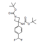 N,1-二-Boc-3-氨基-3-[4-(二氟甲基)苯基]氮杂环丁烷